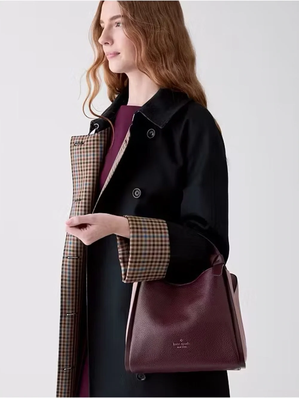 ♠️Kate Spade New York Knott Convertible Carryall Bag, Grenache Red NWT